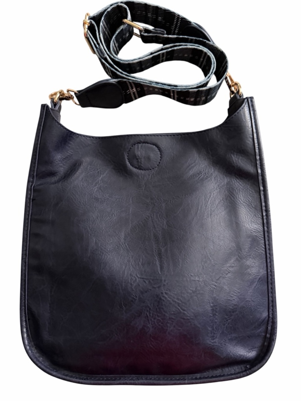 Ahdorned Vegan Leather Classic Messenger Crossbody Bag